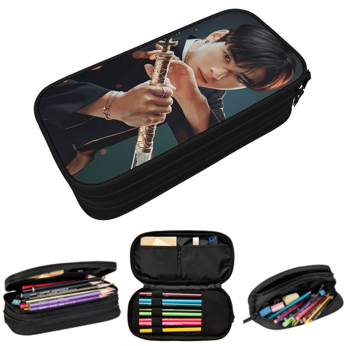 Stationery And Office Supply Chain - Cha Eunwoo Kalem Kutusu Erkek Kız