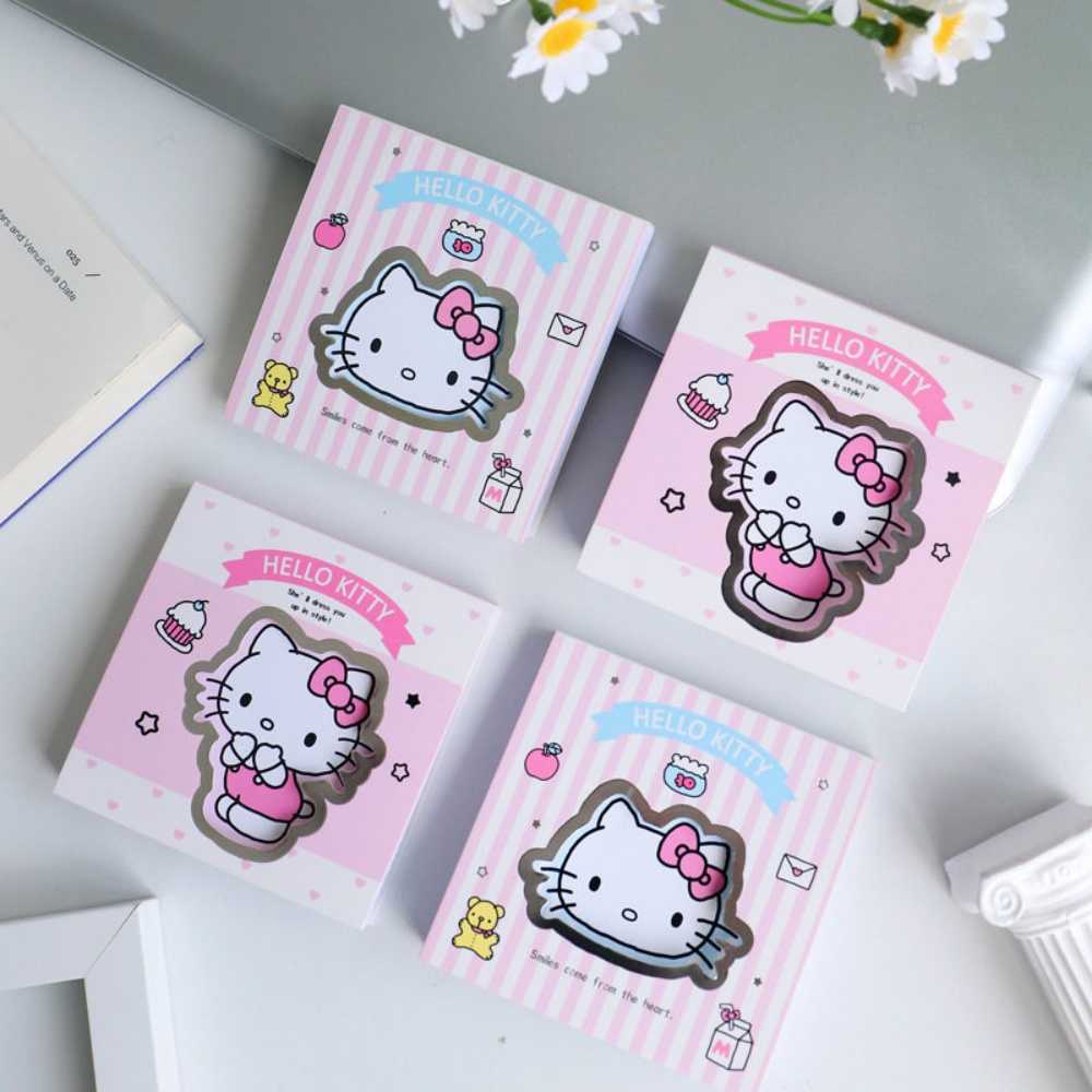 Memo Pad Sticky - 80 adet orijinal Hello Kitty yapışkan