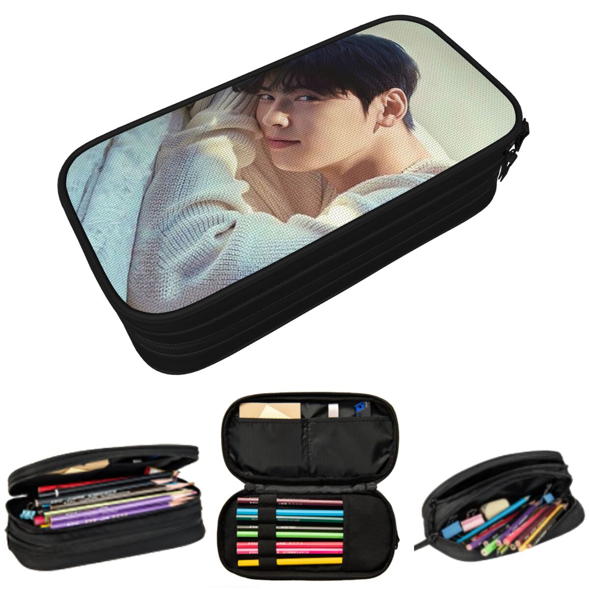 Stationery And Office Supply Chain - Cha EunWoo Kpop Astro Kalem Kutusu
