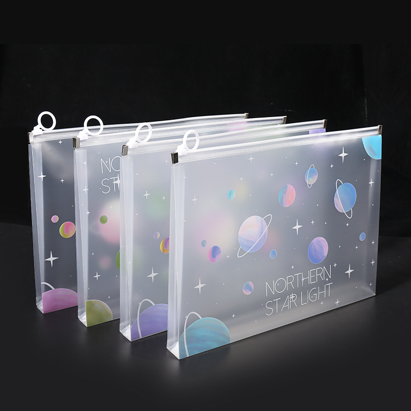 Office Stationery And Supply - 4/12 adet A4 Uzay Fermuarlı Klasör
