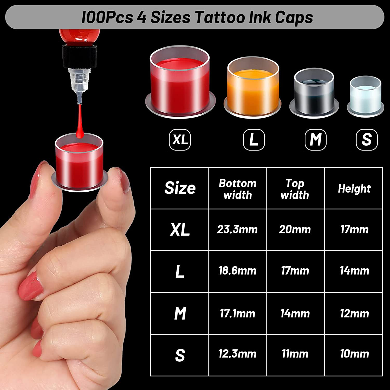 100 adet Tek Kullanımlık Dövme - Calligraphy Ink Bottle incelemesi ve fiyatı