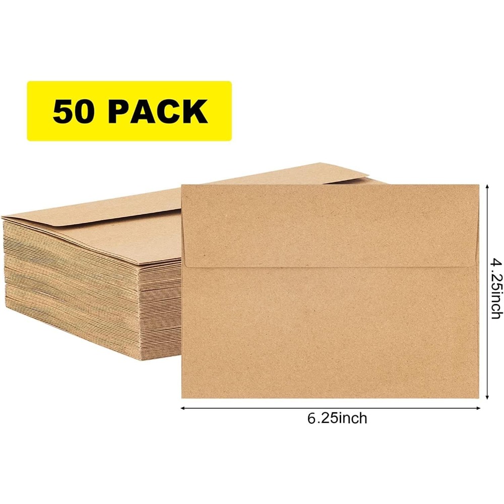 50'li kraft kağıt zarf seti -  - Letter Envelope Kraft incelemesi ve fiyatı