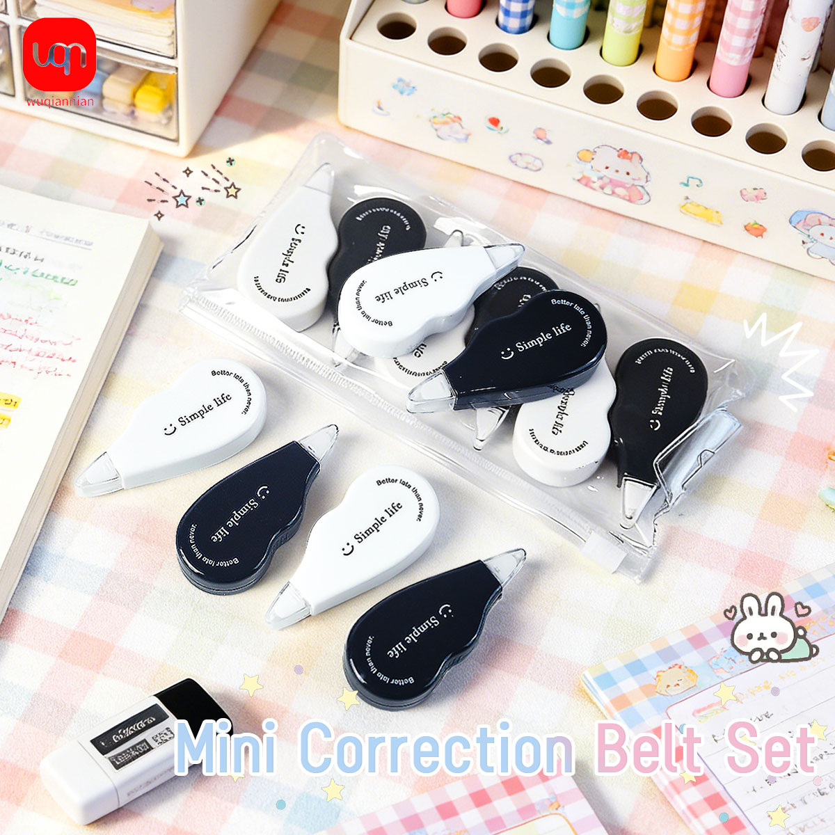 WQN - Siyah Beyaz Mini Düzeltm - Office Supply Office Stationery Items incelemesi ve fiyatı