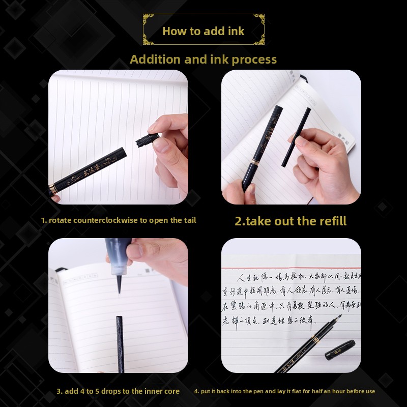 4 adet/takım kaligrafi sanat i - Office Stationery And Supply incelemesi ve fiyatı